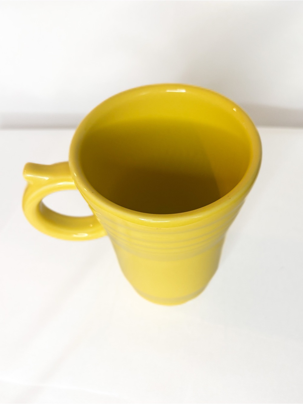Fiestaware Sunflower Yellow Tall Ceramic Latte Mug with Handle 18oz - Picture 2 of 3